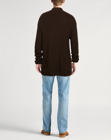 Hevò Man Sweater Dark brown Size L Virgin Wool, Acrylic