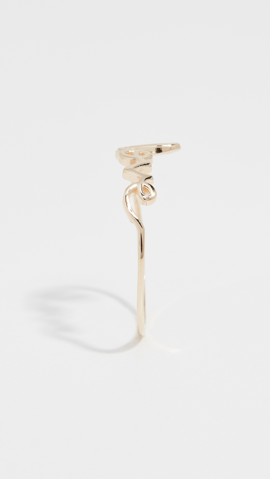 14k Love Ring Yellow Gold