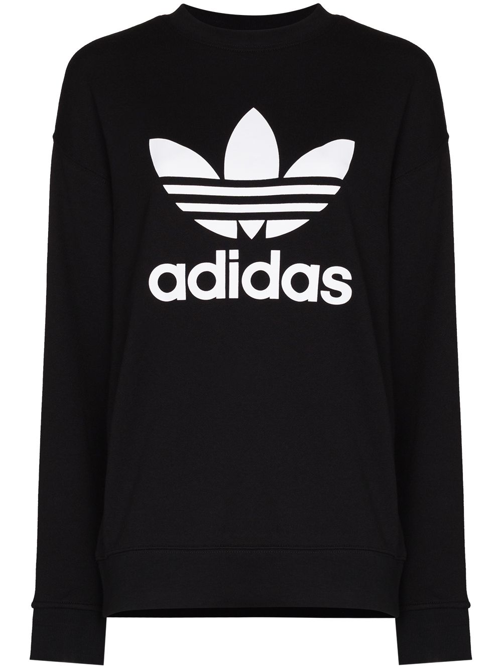 Logo-print cotton sweatshirt - Black