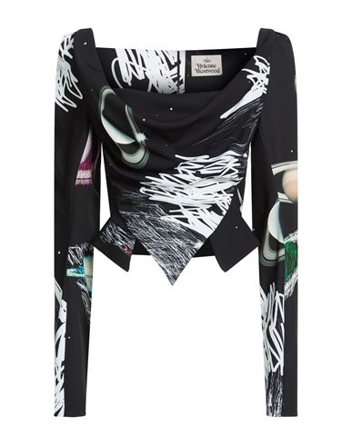 Woman Top Black Size 6 Polyester