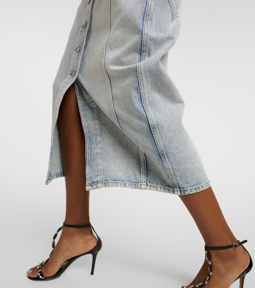 Vandy denim midi skirt