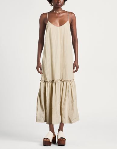 Woman Maxi dress Beige Size 2 Polyamide