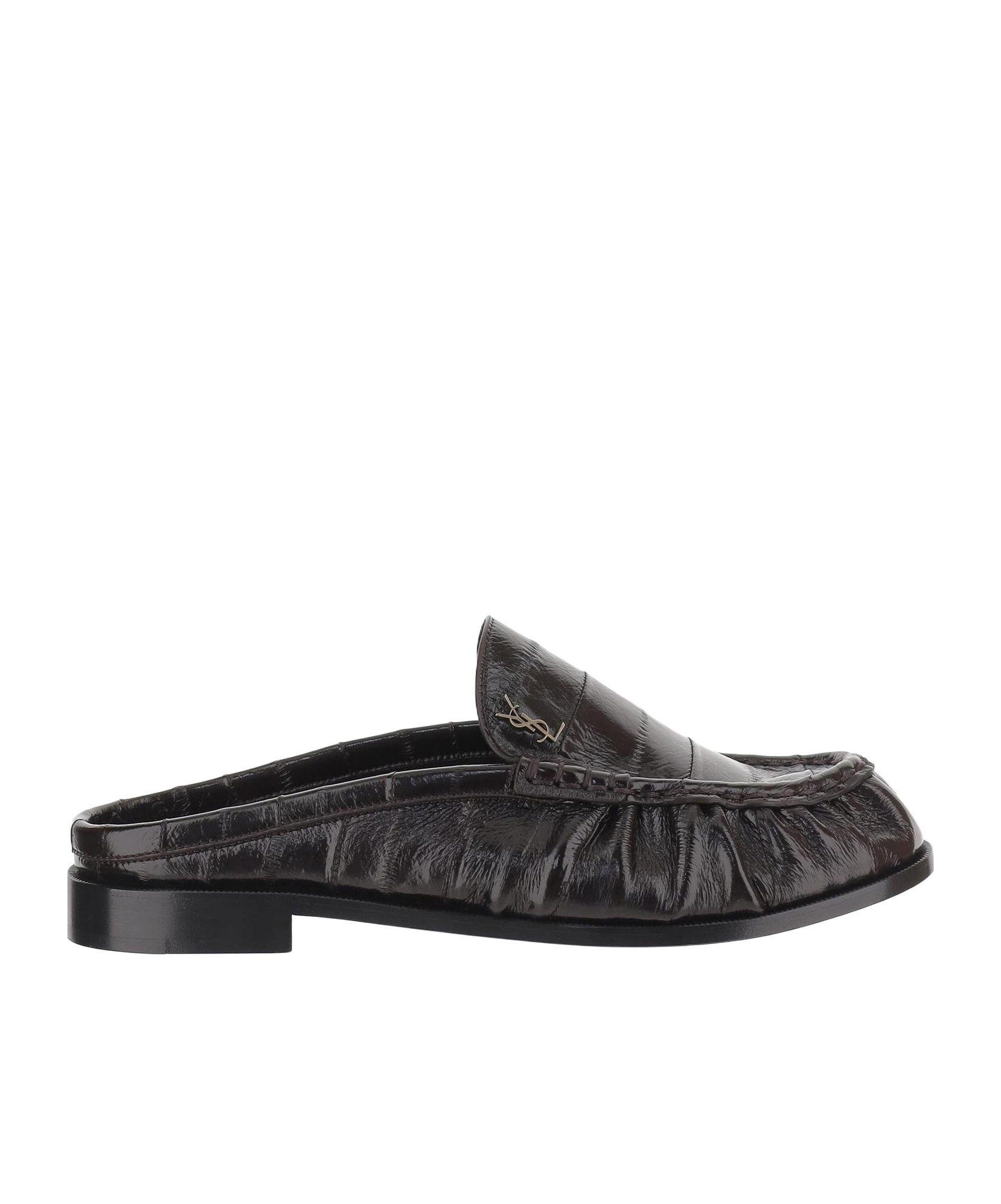 Logo Plaque Slip-On Flat Shoes