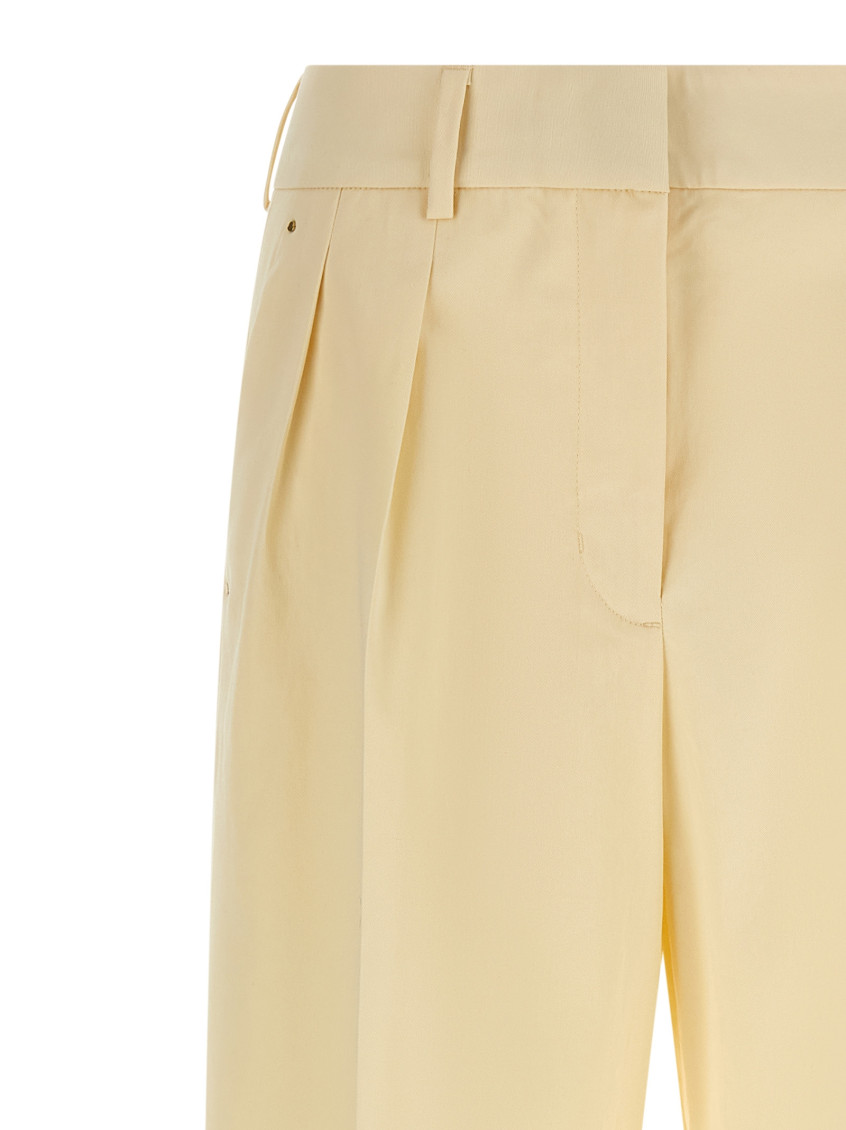 Tailored Trousers Pants Beige