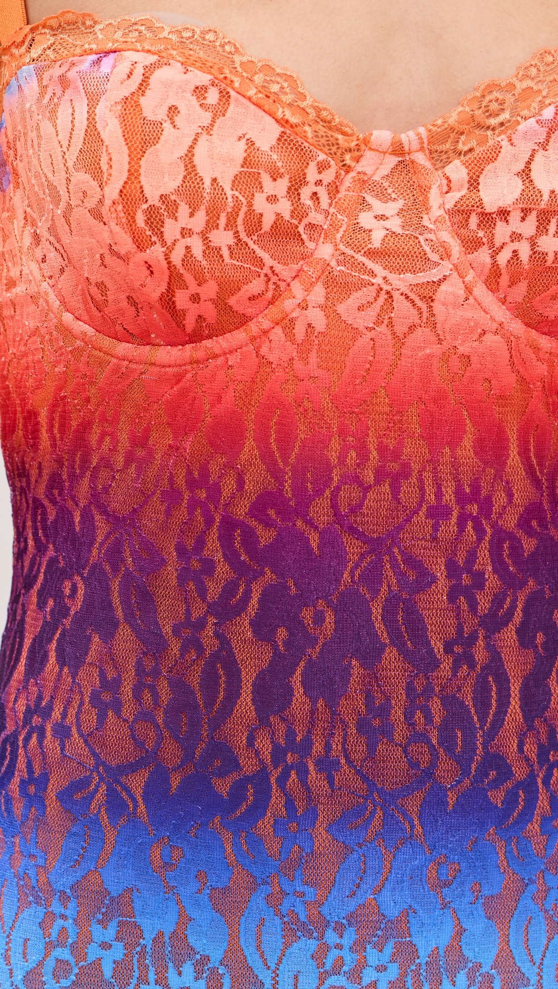 Serina Lace Maxi Dress Nadia Pink Ombre