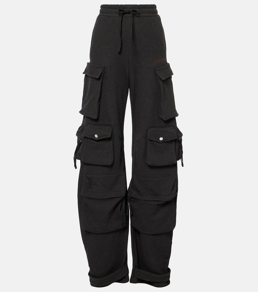 Cotton fleece cargo pants