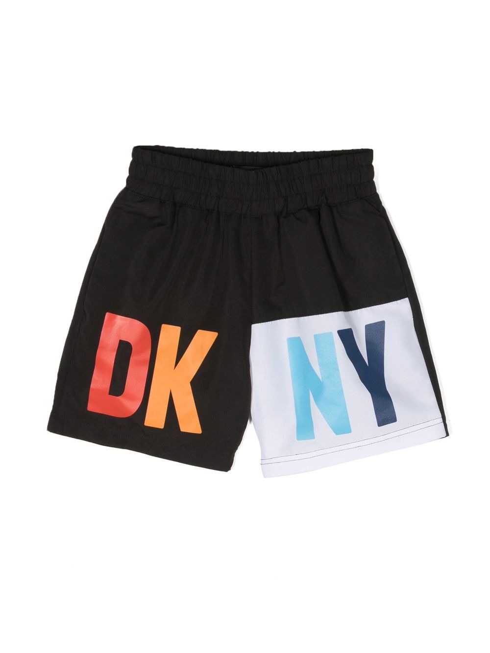 Logo-print swim shorts - Black