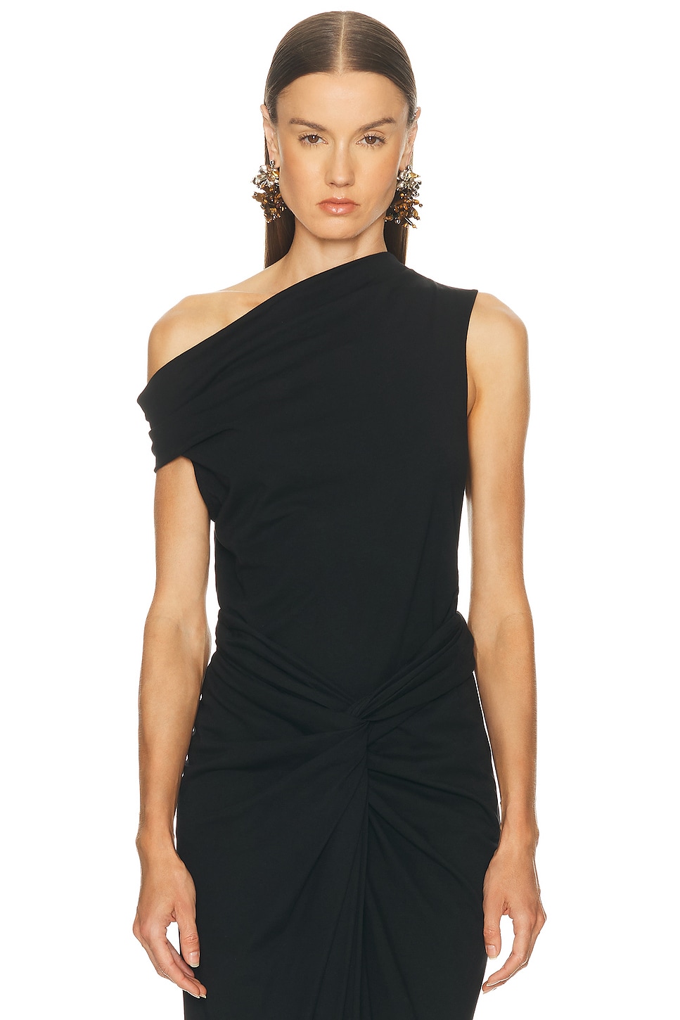 Dries Van Noten Henray Top in Black - Black. S also in