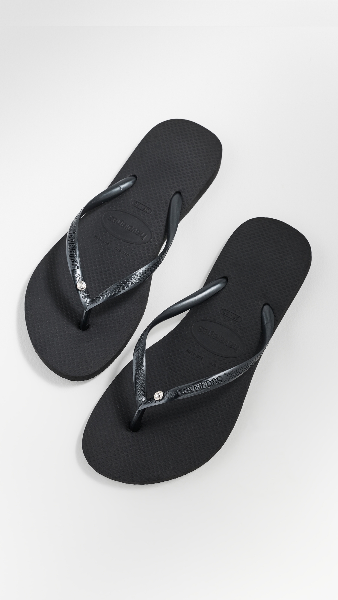 Slim Crystal SW II Sandals Black 8