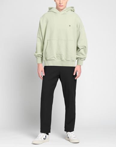 Man Sweatshirt Light green Size L Cotton