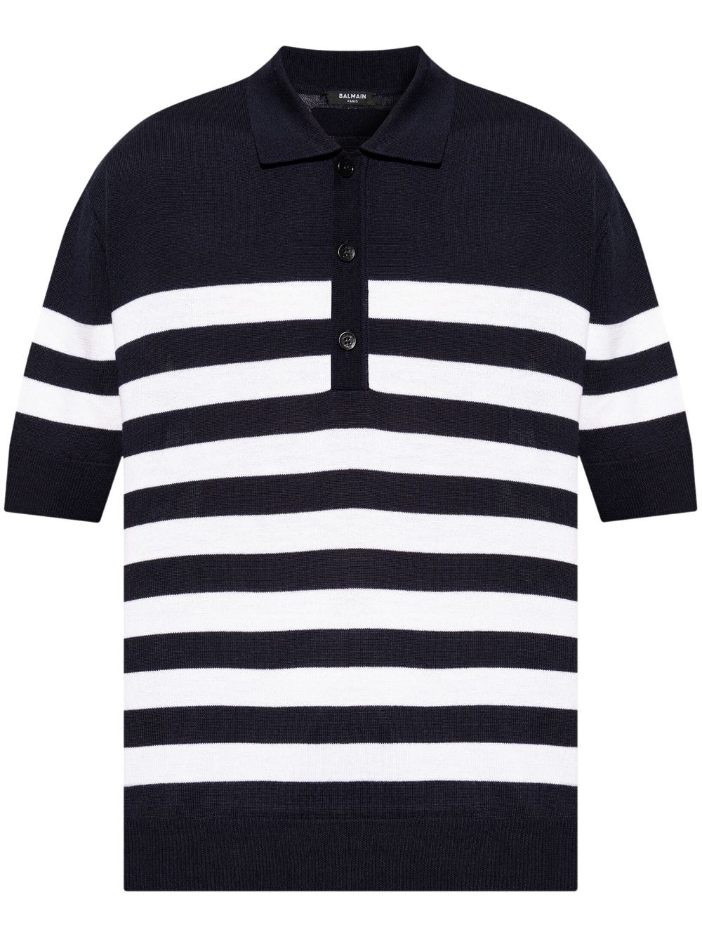 Striped polo shirt - Blue