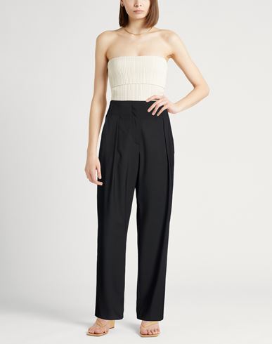 Woman Pants Black Size 0 Wool, Elastane