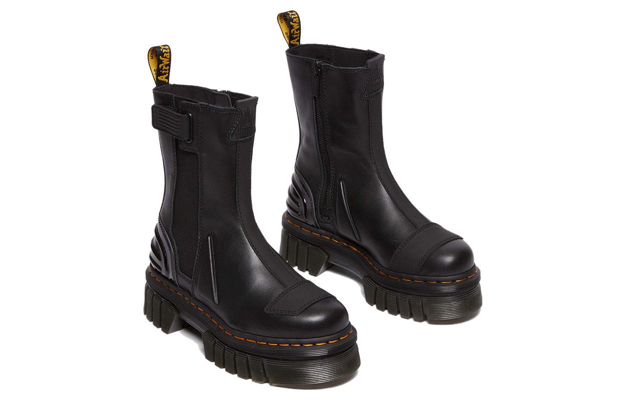 (WMNS) Audrick Alternative Leather Chelsea Hi Platform Boots 'Black'