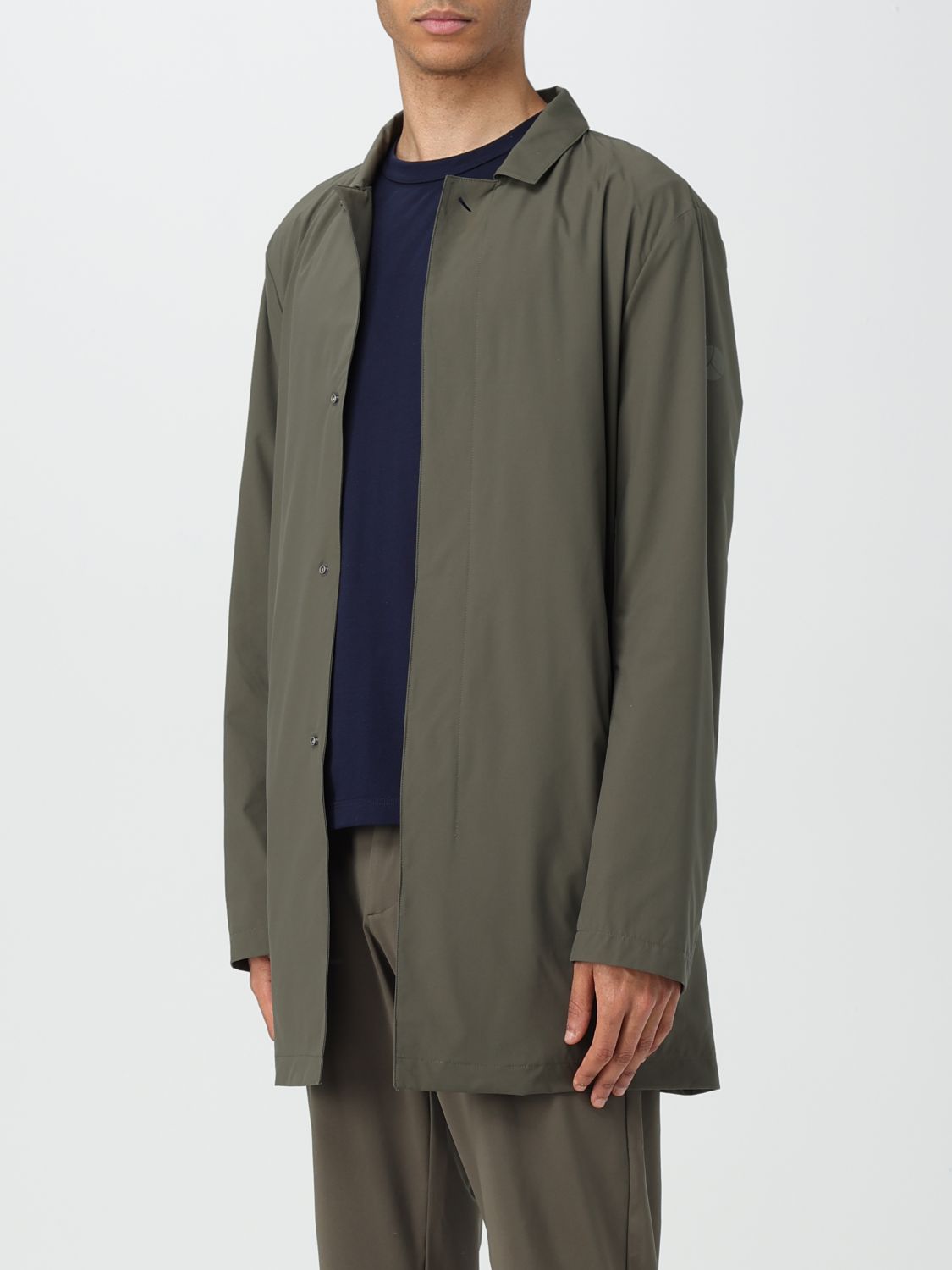 Coat Men color Green