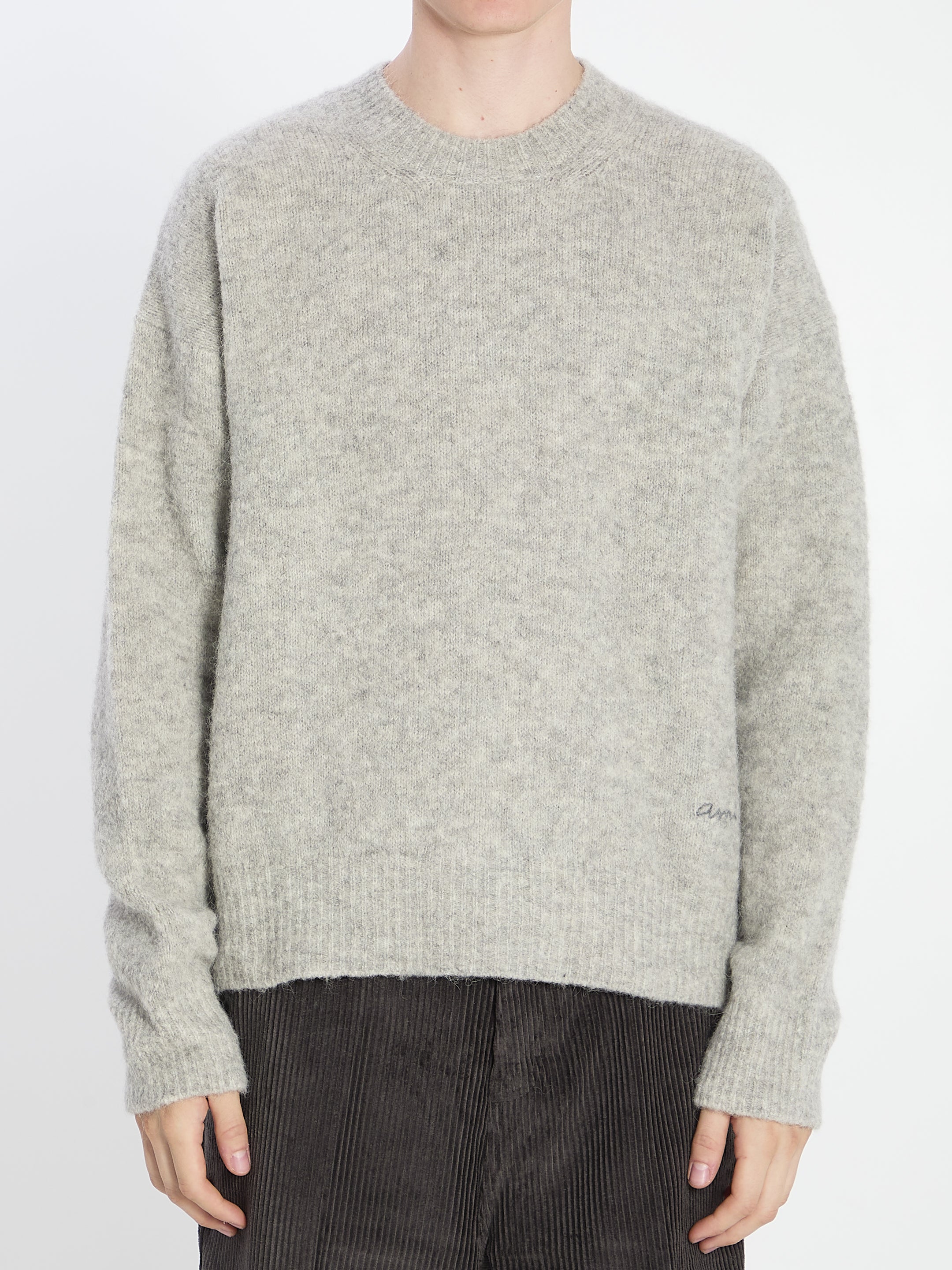 Ribbed Crew-neck Sweater