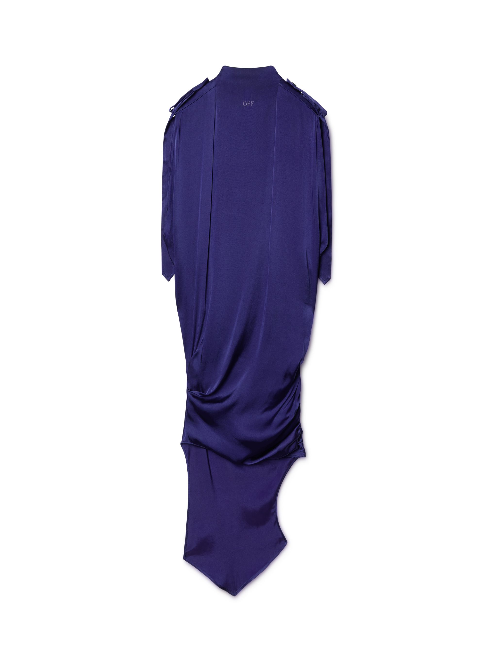 Blue Satin Key Dress