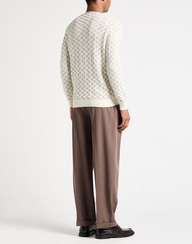 Man Sweater Off white Size 38 Cotton, Cashmere
