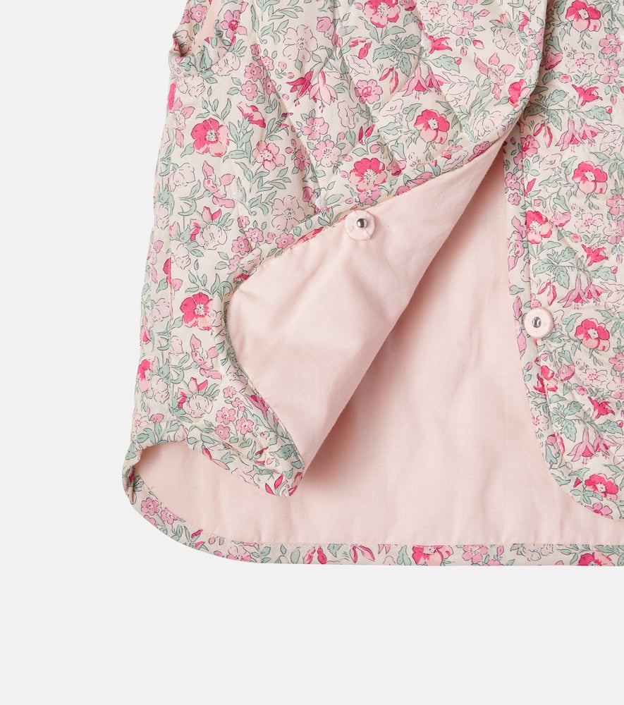 Elbie floral quilted cotton vest