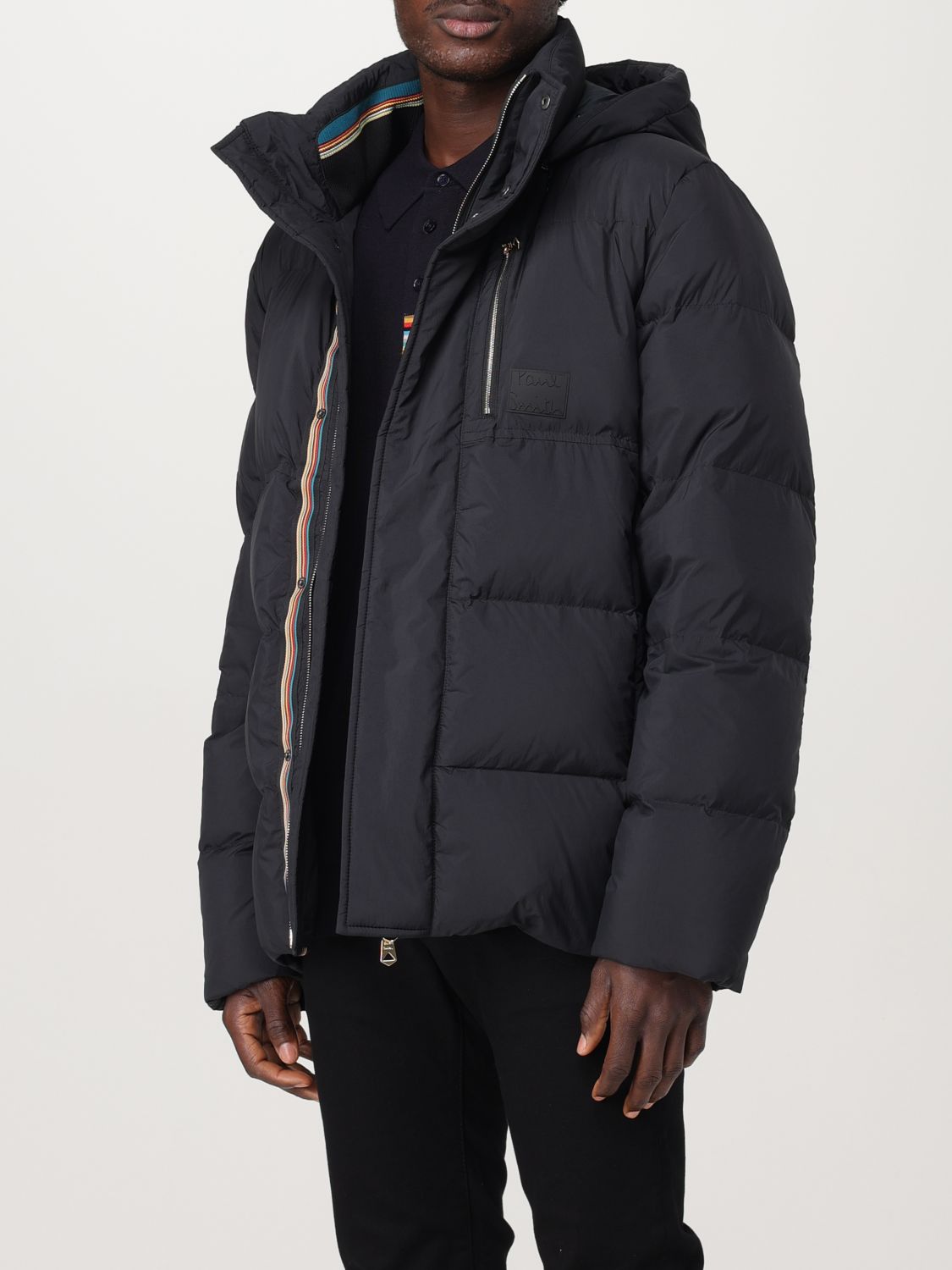 Hooded puffer jacket - Black