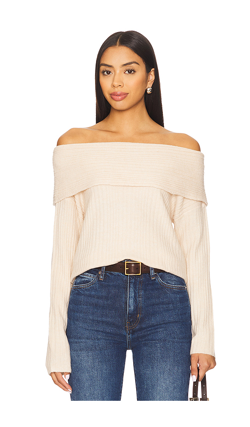HEARTLOOM Kendra Sweater in Ecru. XL also in L, M