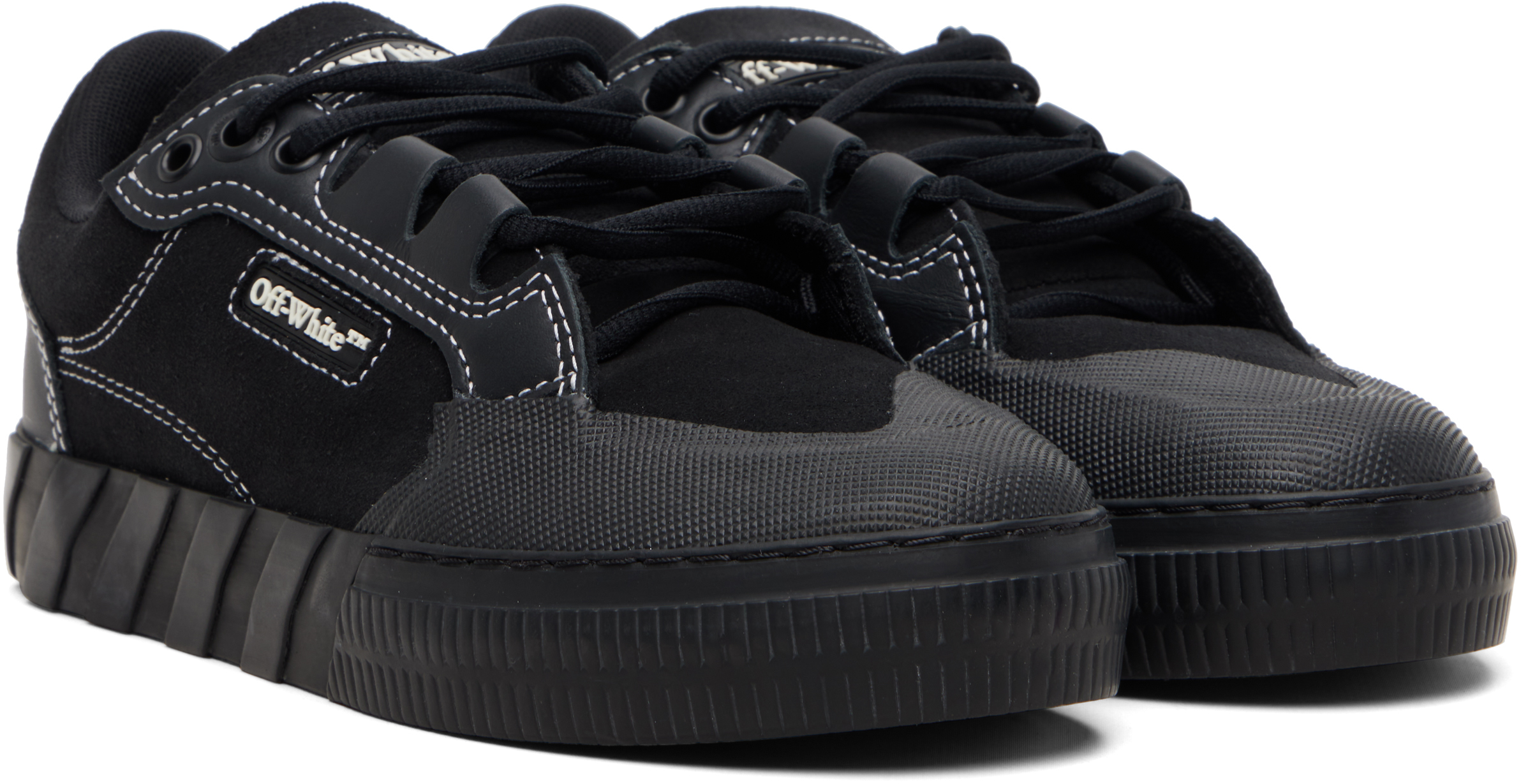 Black Vulcanized 779 Suede Sneakers