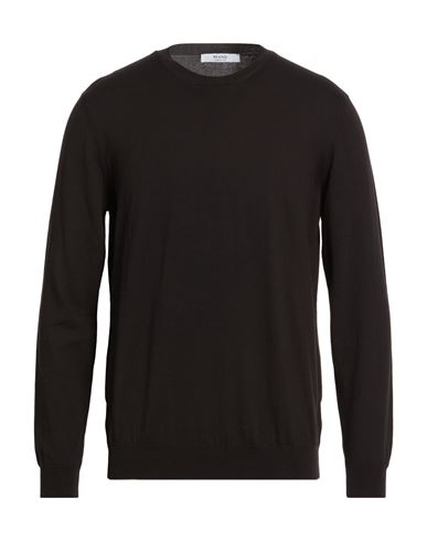 Man Sweater Black Size 42 Cotton