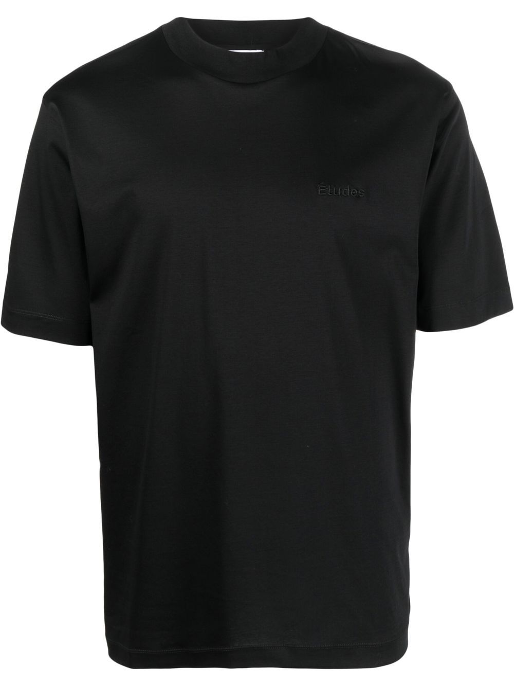 Embroidered-logo T-shirt - Black