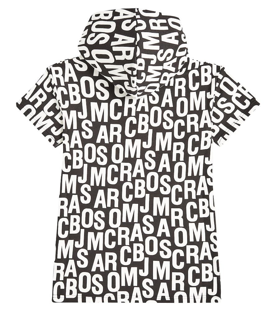 Marc Jacobs Kids Logo hooded jersey sweater dress