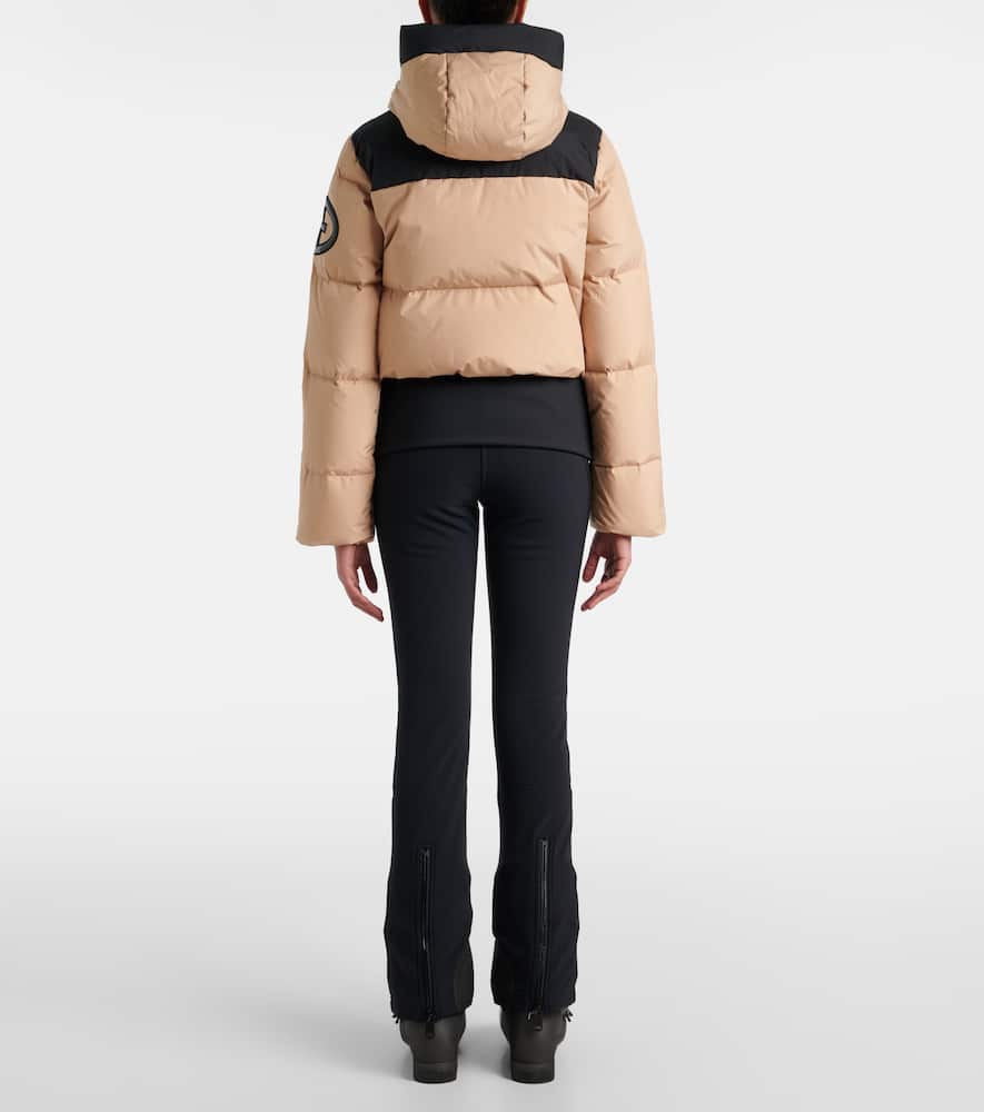 Village quilted down ski jacket