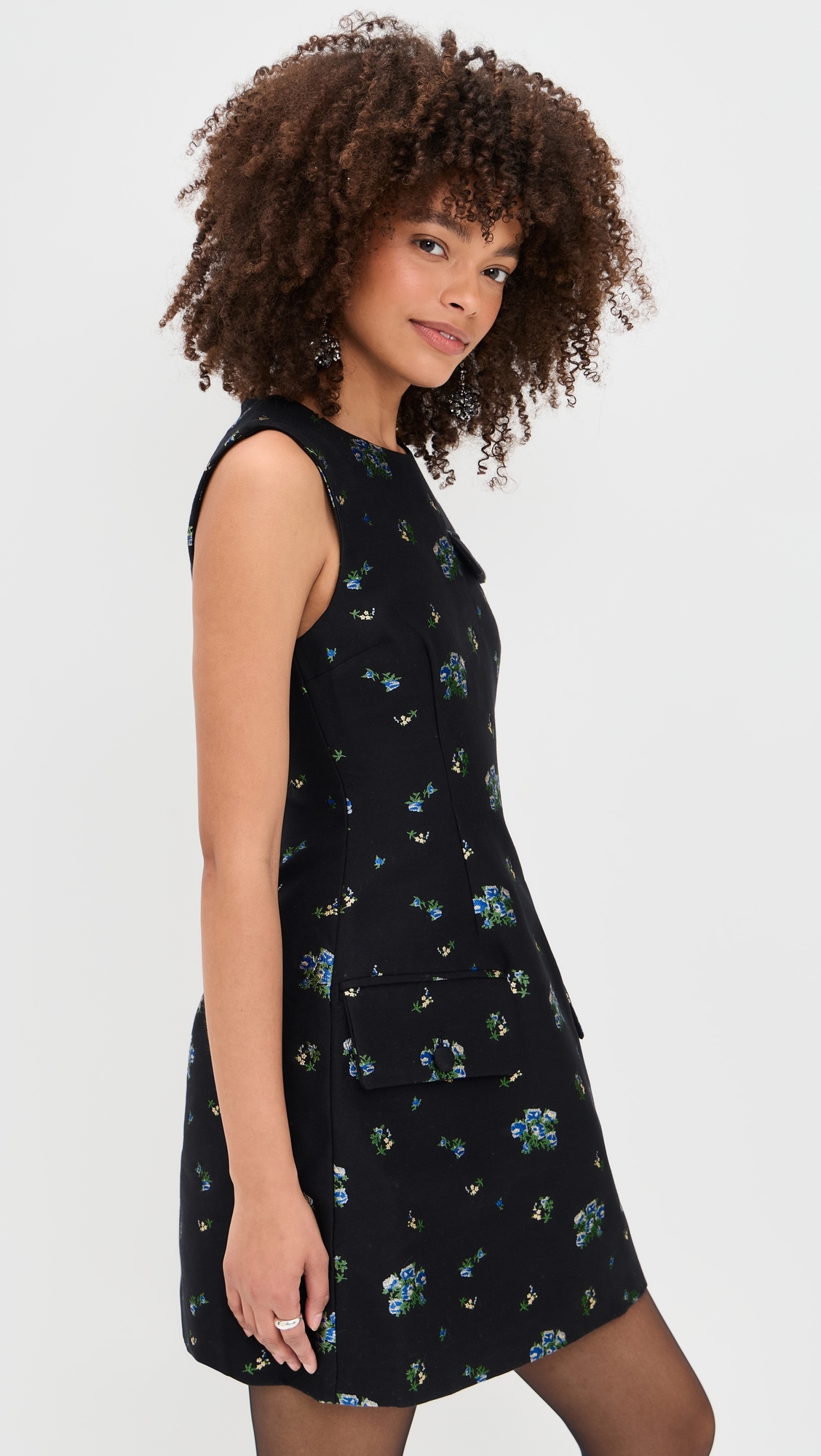 Amayah Dress Black Small Flower