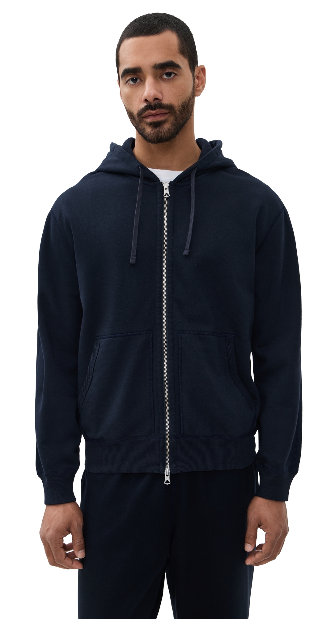 Reigning Champ Mid-Weight Terry Standard Zip Hoodie Navy