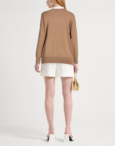 Woman Cardigan Camel Size ONESIZE Viscose, Polyester