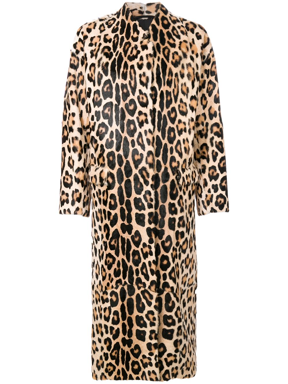 Leopard print coat - Brown
