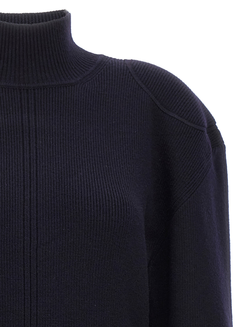 -Knitted Dress Abiti Blu-Donna