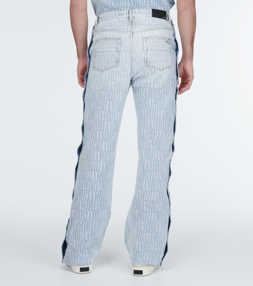 Amiri Logo jacquard denim pants
