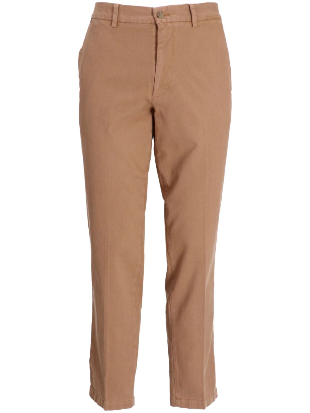 Slim-fit cotton trousers - Neutrals