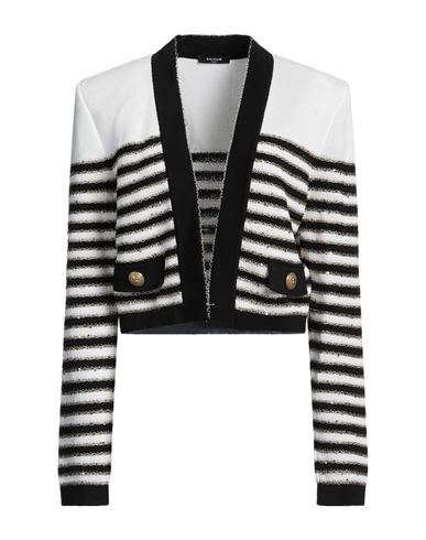 Woman Jacket Ivory Size 6 Viscose, Metallic fiber