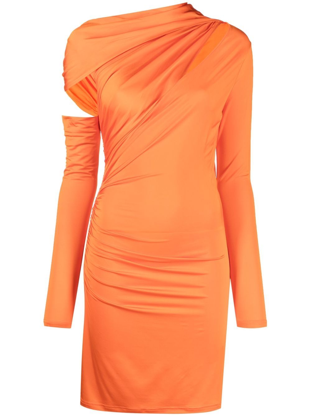 Landon cut-out detail dress - Orange