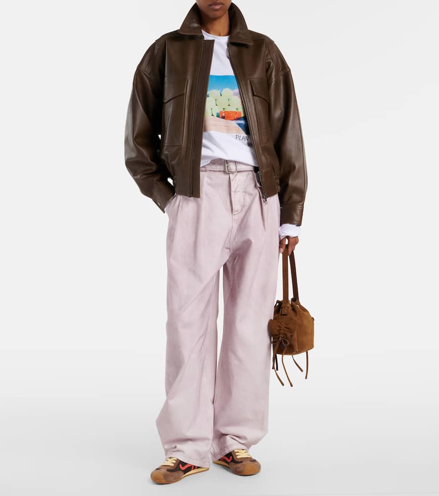 Printed cotton jersey T-shirt