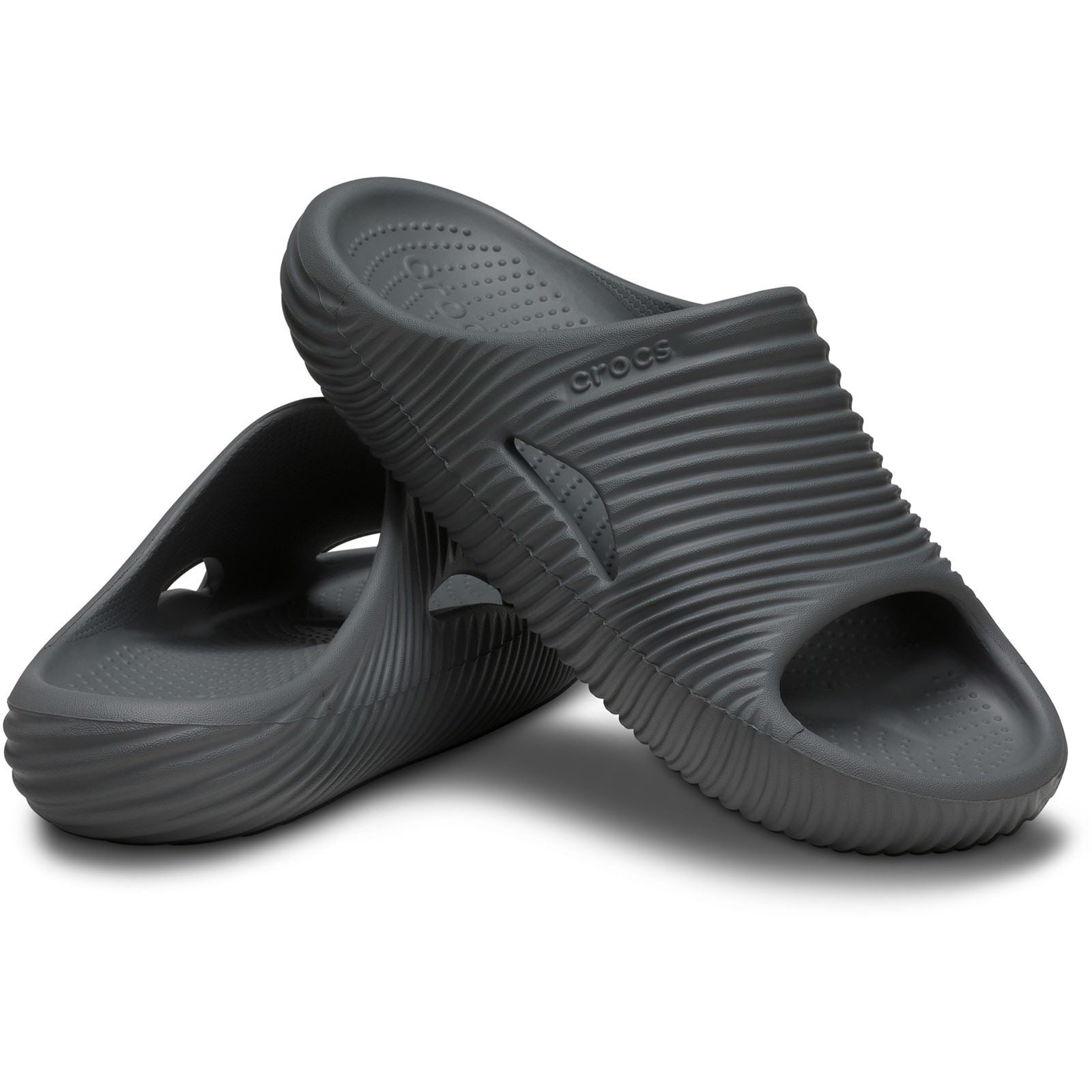 Crocs Mellow Tide Recovery Synthetic Women's Slate Grey Slide