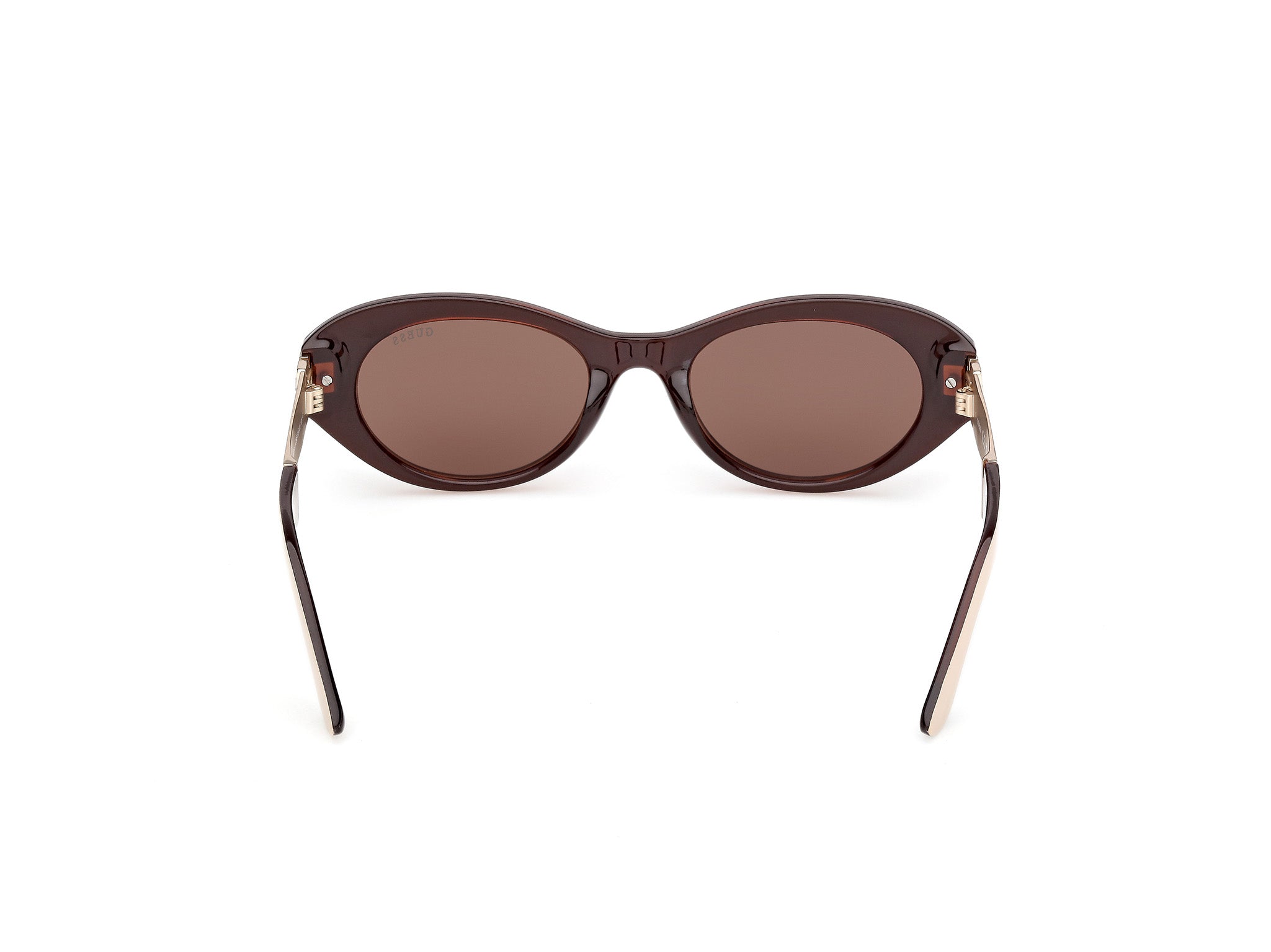 Guess Mujer Guess GU00261-H 25E Gafas de sol Inyectado Marfil Marrón Redonda Norma