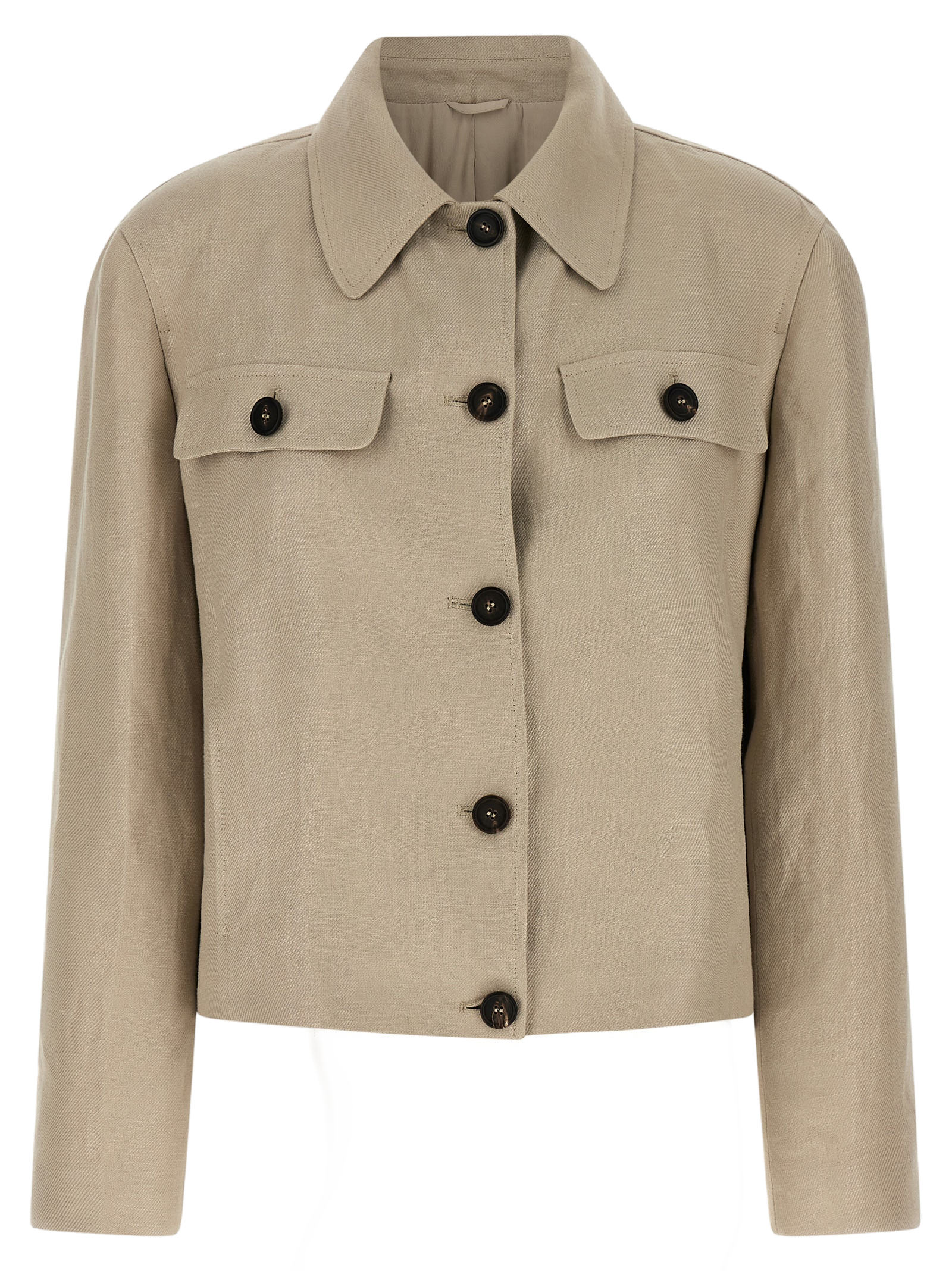 Linen Blazer — Beige