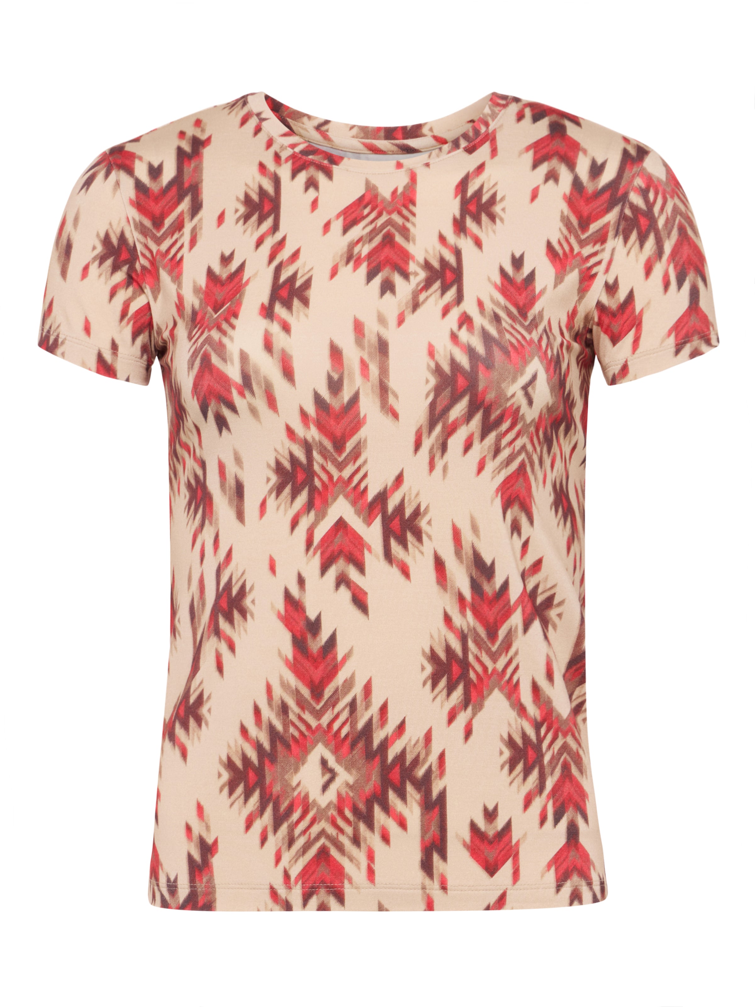 L'AGENCE Ressi Fitted T-Shirt In Tan