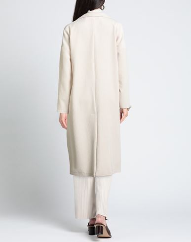 Woman Overcoat & Trench Coat Ivory Size S Polyester, Nylon, Elastane