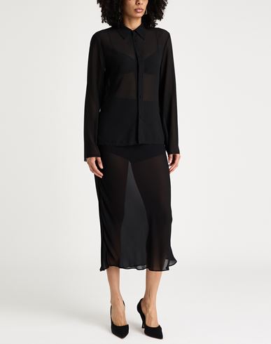 Woman Shirt Black Size 4 Polyester