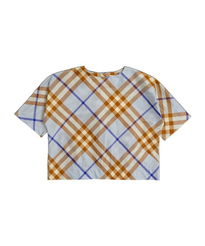 Checkered silk shirt