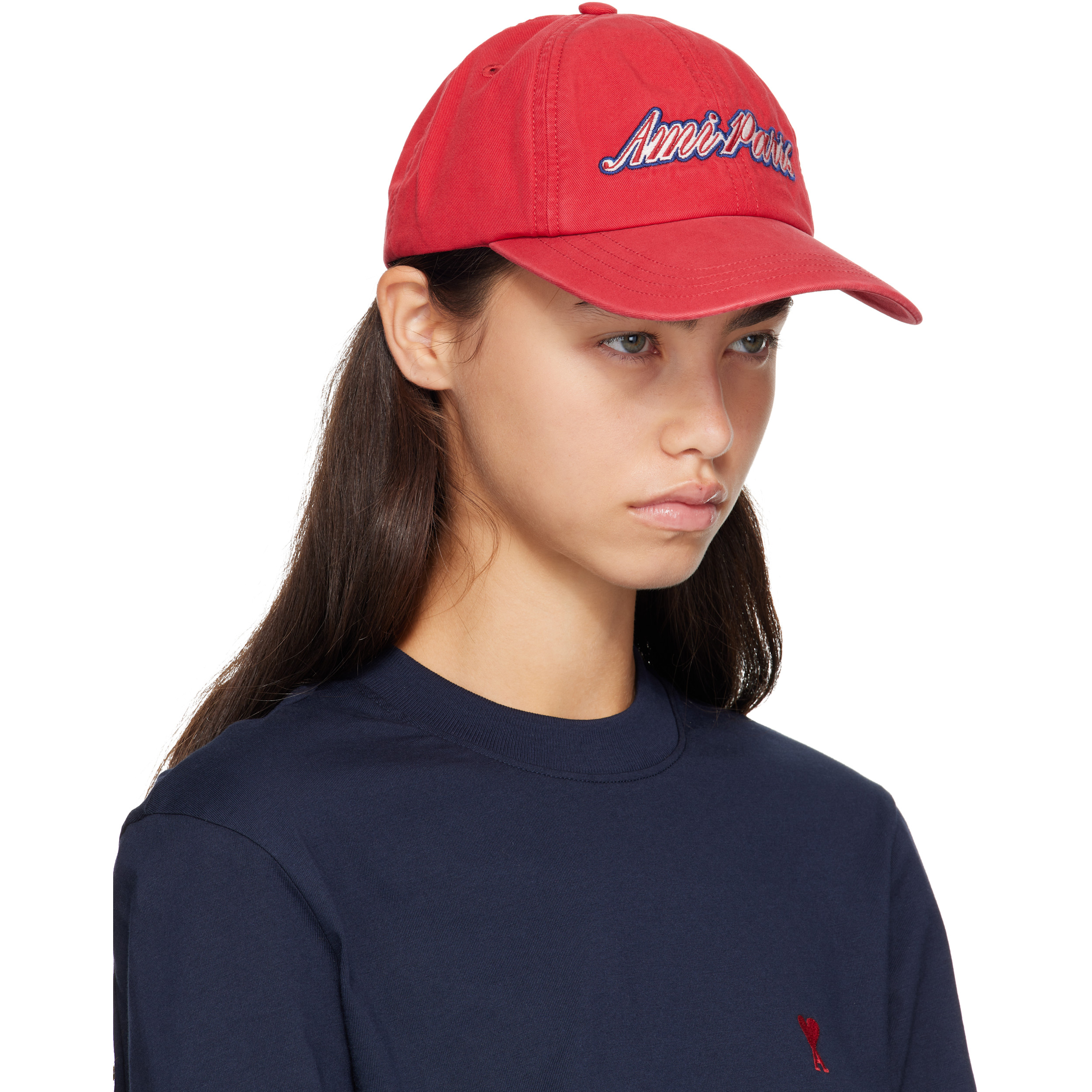 Red Cotton '' Embroidery Cap