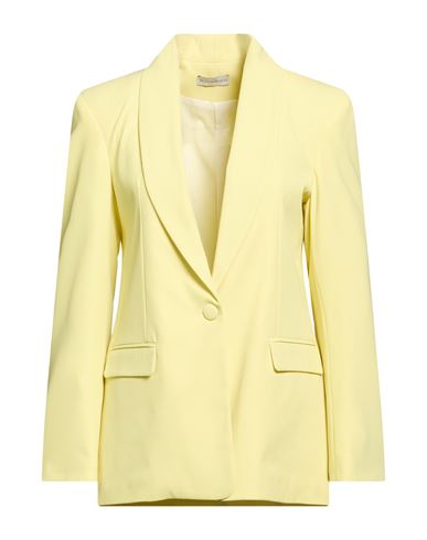 Woman Blazer Pastel yellow Size 6 Polyester, Elastane