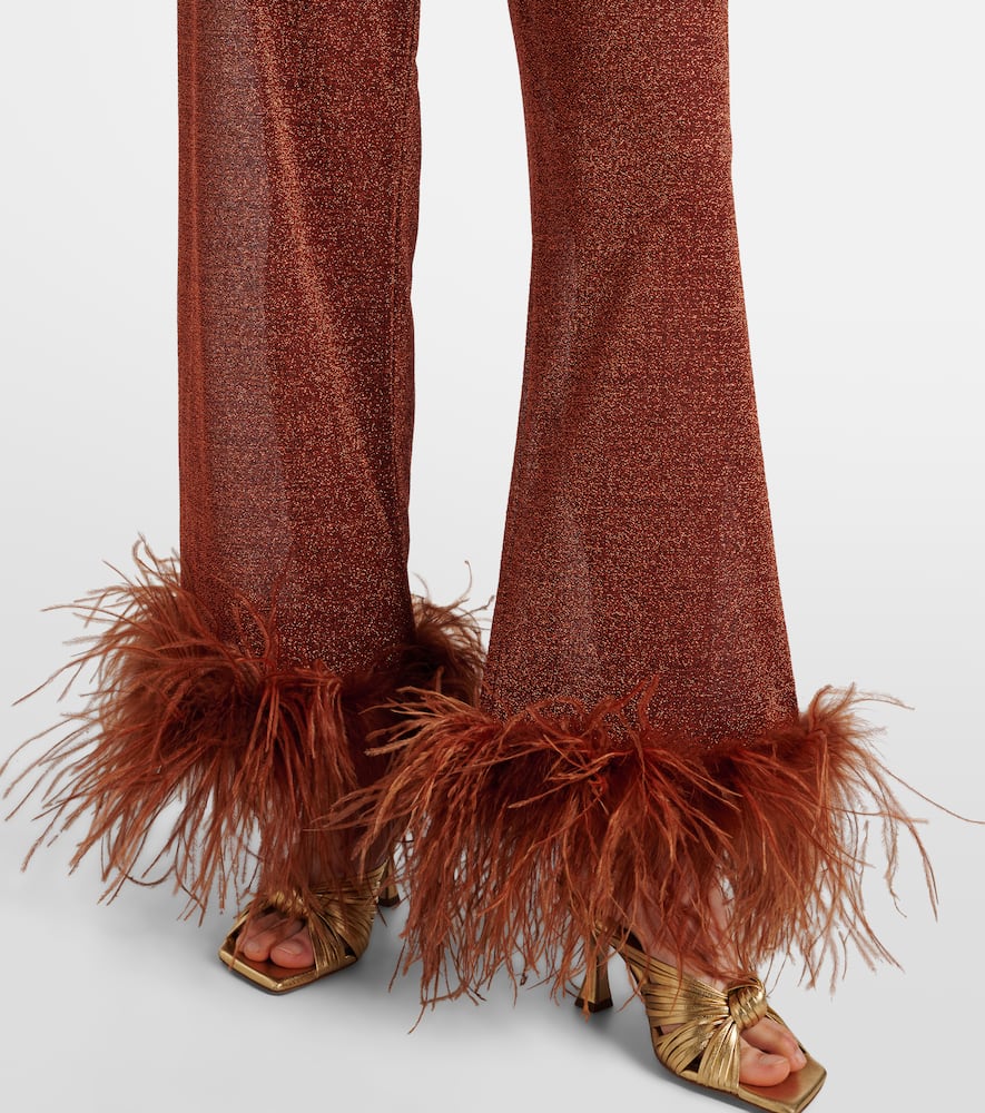 Oséree Lumière Plumage straight pants