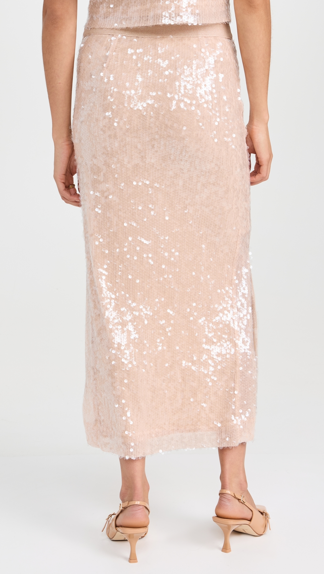 Annita Skirt Nude Sequin